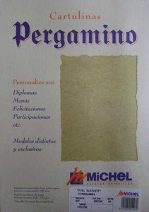 Pergamino A4 Troquelado 602 Marmol Amarillo Marca Michel