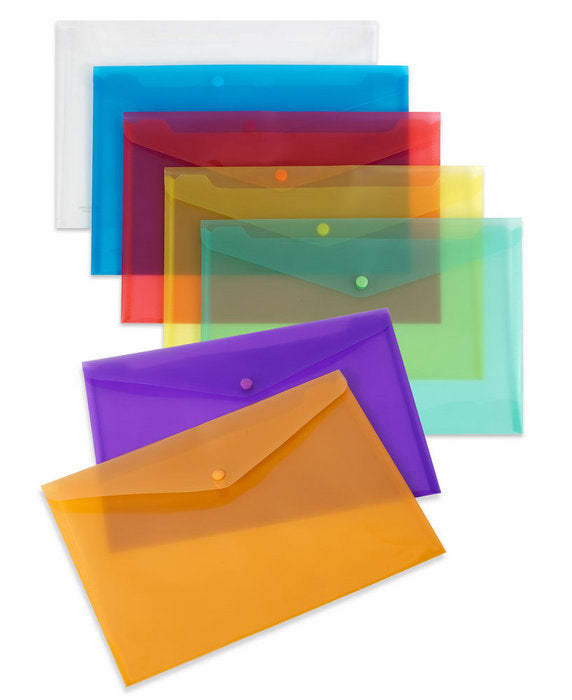 PAQ/10 CARPETA SOBRE Fº CIERRE BROCHE POLIPROPILENO AMARILLO Imagen principal del producto