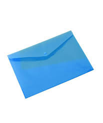 PAQ/10 CARPETA SOBRE A5 CIERRE VELCRO PP AZUL Imagen principal del producto