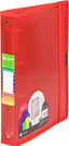 Carpeta A4+ con 4 anillas Carchivo Rojo resistente