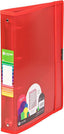 Carpeta a4+ 4 anillas 40mm polipropileno rojo cierre con goma dune