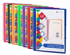 CARPETA A4 40 FUNDAS REMOVE ESPIRAL POLIPROPILENO VIOLETA | 1 UNIDADES | (CARCHIDEA, S,L,)