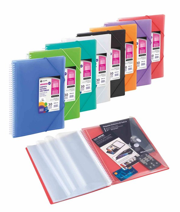 CARPETA ARCHIVEX-STAR ESPIRAL 40 FUNDAS VERDE | 1 UNIDADES | (CARCHIDEA, S,L,) Imagen principal del producto