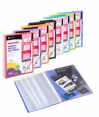 CARPETA ARCHIVEX-STAR ESPIRAL CANGURO 60 FUNDAS VERDE CLARO | 1 UNIDADES | (CARCHIDEA, S,L,)