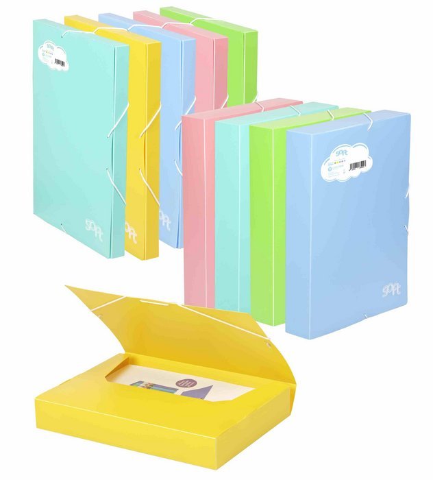 CARPETA PROYECTOS SOFT PP CON GOMA LOMO 5CMS SALMON | 1 UNIDADES | (CARCHIDEA, S,L,) Imagen principal del producto