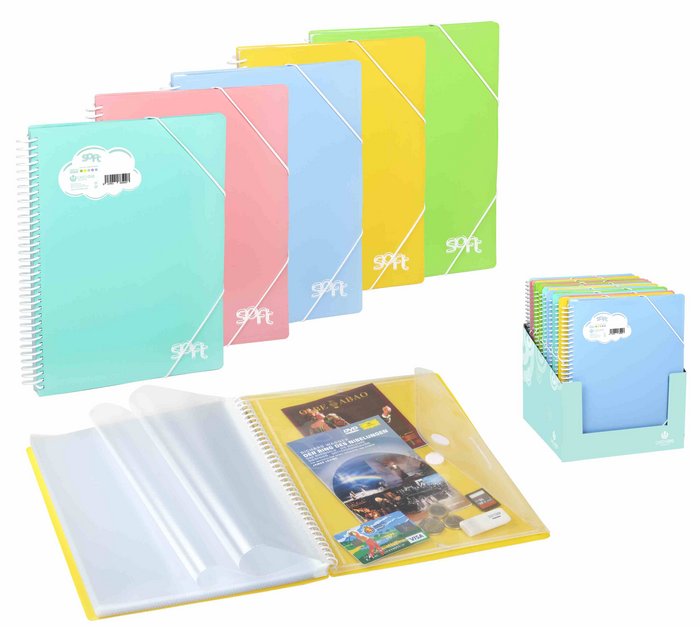CARPETA ARCHIVEX SOFT PP 40 FUNDAS SOBRE ROSA PASTEL | 1 UNIDADES | (CARCHIDEA, S,L,)