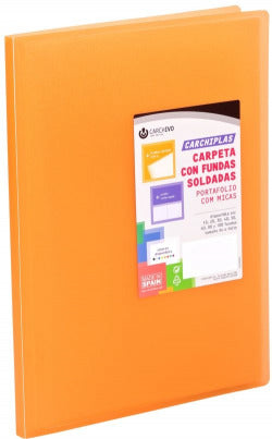 Carpeta de Fundas Naranja Carchiplas Marca CARCHIVO Pack 10