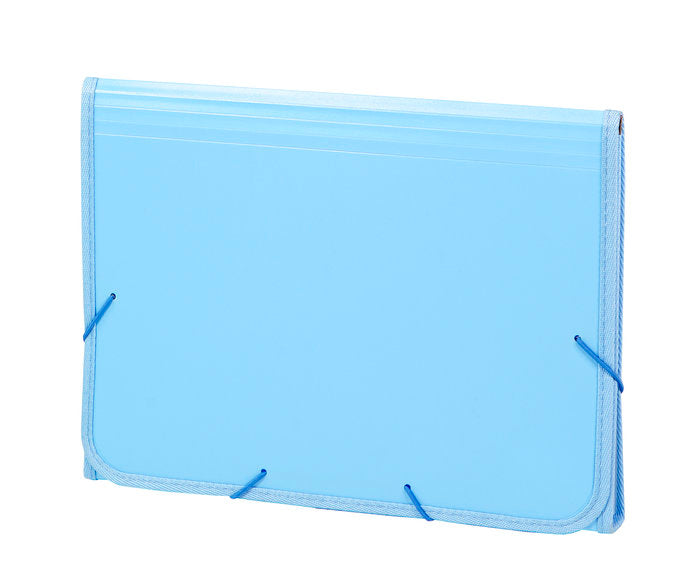 ACORDEON PP SOFT FOLIO 13 DPTOS RIBETE GOMA AZUL | CARCHIDEA, S,L, Imagen principal del producto