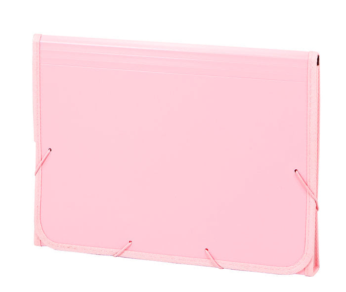 ACORDEON PP SOFT FOLIO 13 DPTOS RIBETE GOMA ROSA | CARCHIDEA, S,L,