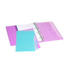 CARPEBLOC FOAM 4 ANILLAS 35MM SOFT PP 100H 4SEP SOBRE MALVA | 1 UNIDADES | (CARCHIDEA, S,L,)