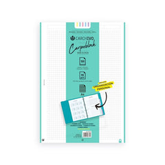 RECAMBIO 100H A4 PAPEL 90GRS CON BONUS BANDAS 5 COLORES 5X5 | 1 UNIDADES | (CARCHIDEA, S,L,)