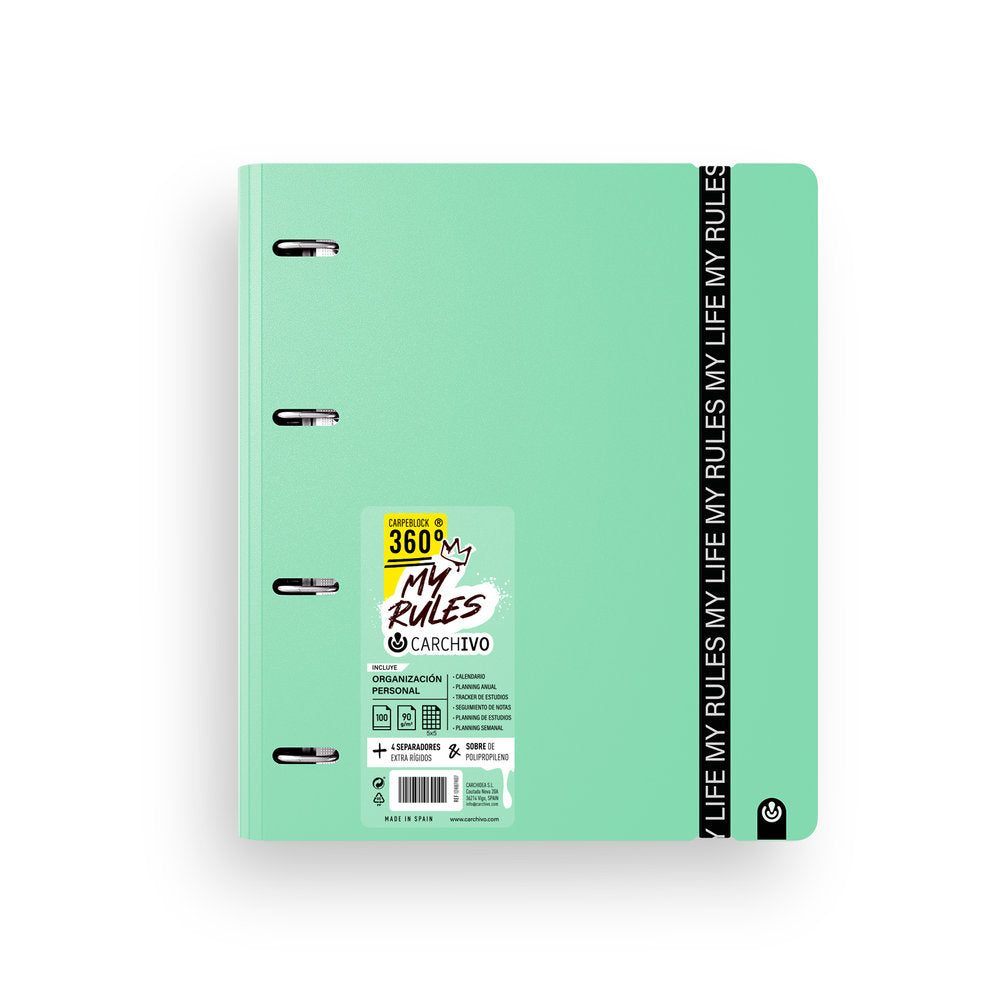 Carpebloc 360º Foam My Rules Jade Cuadro 5 mm 90 g Imagen principal del producto