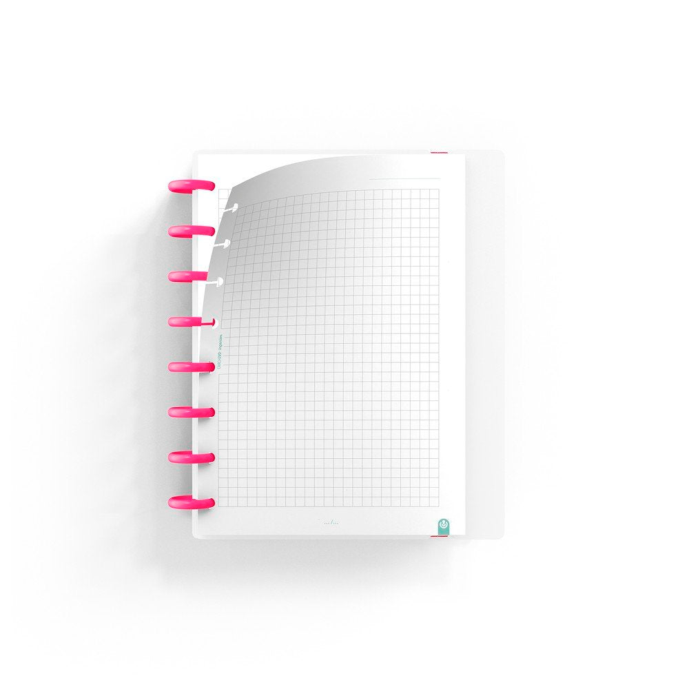 Bloc Ingeniox My Life A5 cuadro rosa - Carchidea