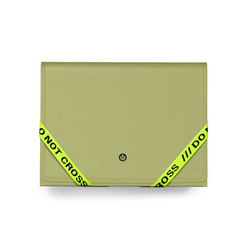 Carpeta acordeón Do Not Cross Army Green CARCHIVO