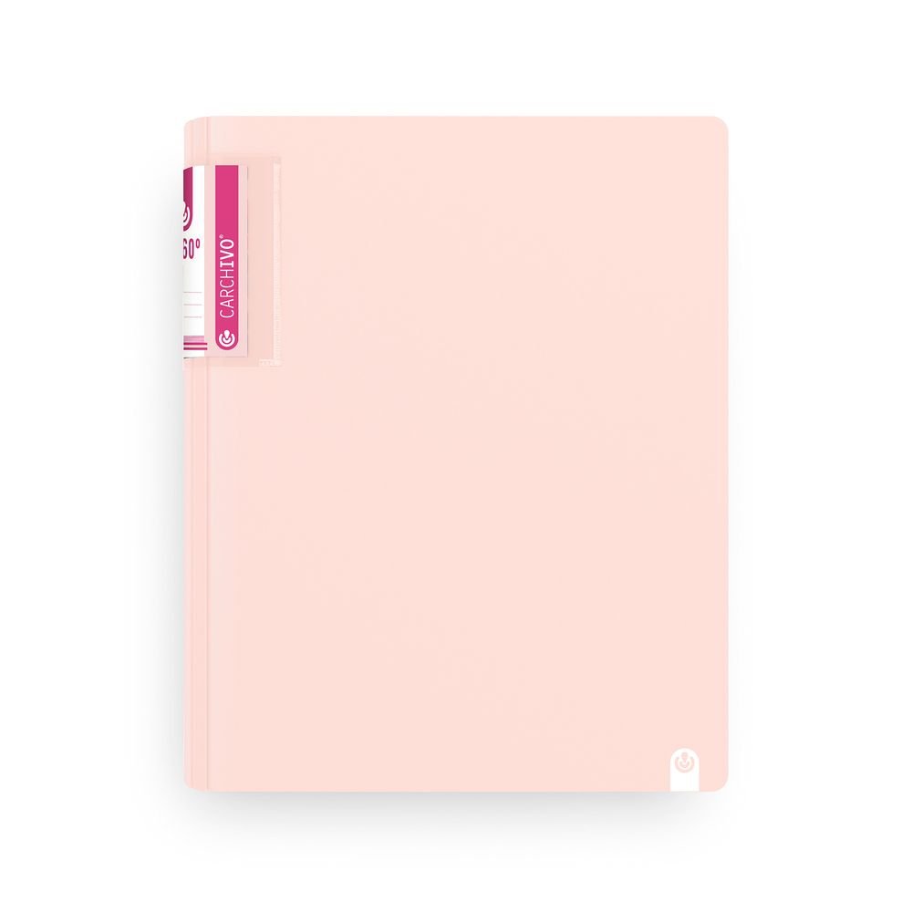 Carpeta A4 4 Anillas 25mm 360 Soft Rosa Carchidea