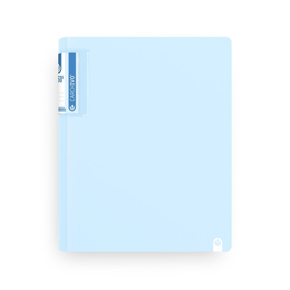 Carpeta A4 4 Anillas 40mm 360 Soft Azul Carchidea