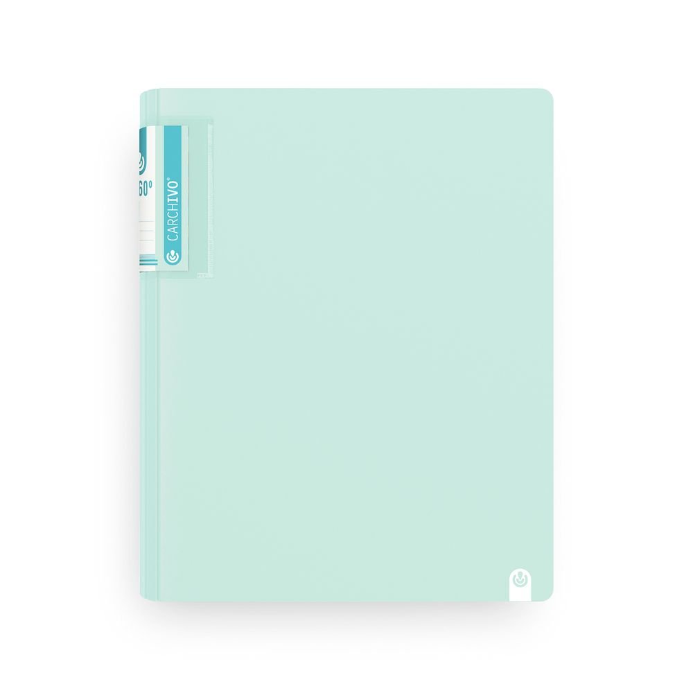 Carpeta A4 4 Anillas 40 mm 360 Soft Menta Carchidea