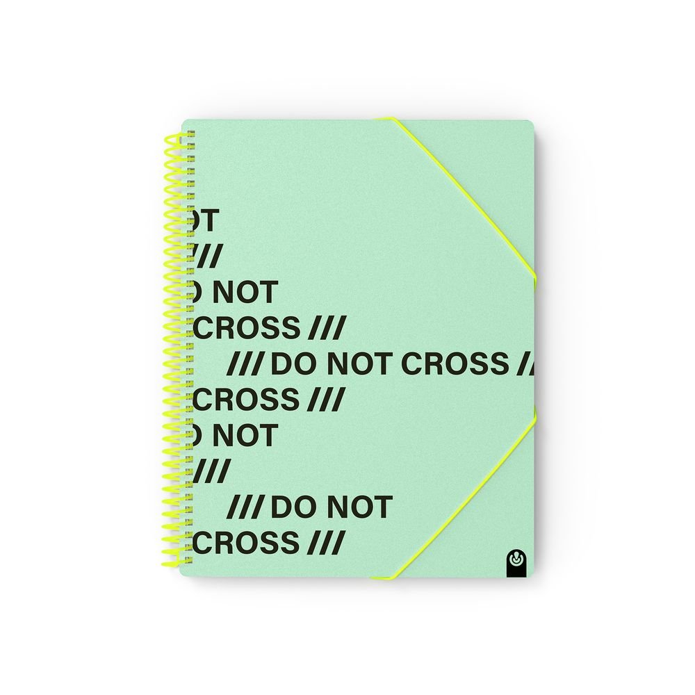 Carpeta 20 Fundas A4 Archivex Do Not Cross Mint Marca CARCHIDEA