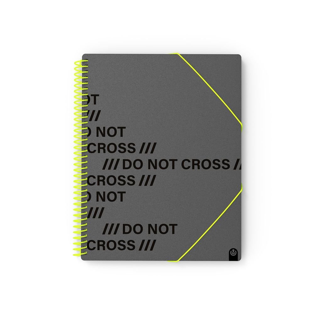 Carpeta 40 Fundas A4 Archivex Do Not Cross Charcoal Marca CARCHIDEA
