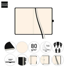 Bloc Espiral Estándar Liso 90g | Nexo Cuadernos | POLIURETANO Y PAPEL.| Formato Estándar | Pack 1 Unidades