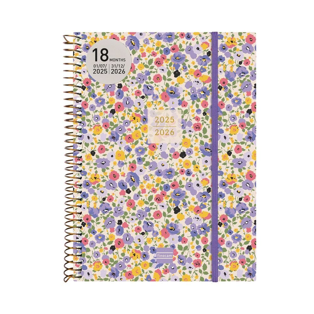 AGENDA ESCOLAR ESPIRAL 18 MESES E10 155X212 SVH 25-26 GIRL | FINOCAM Imagen principal del producto