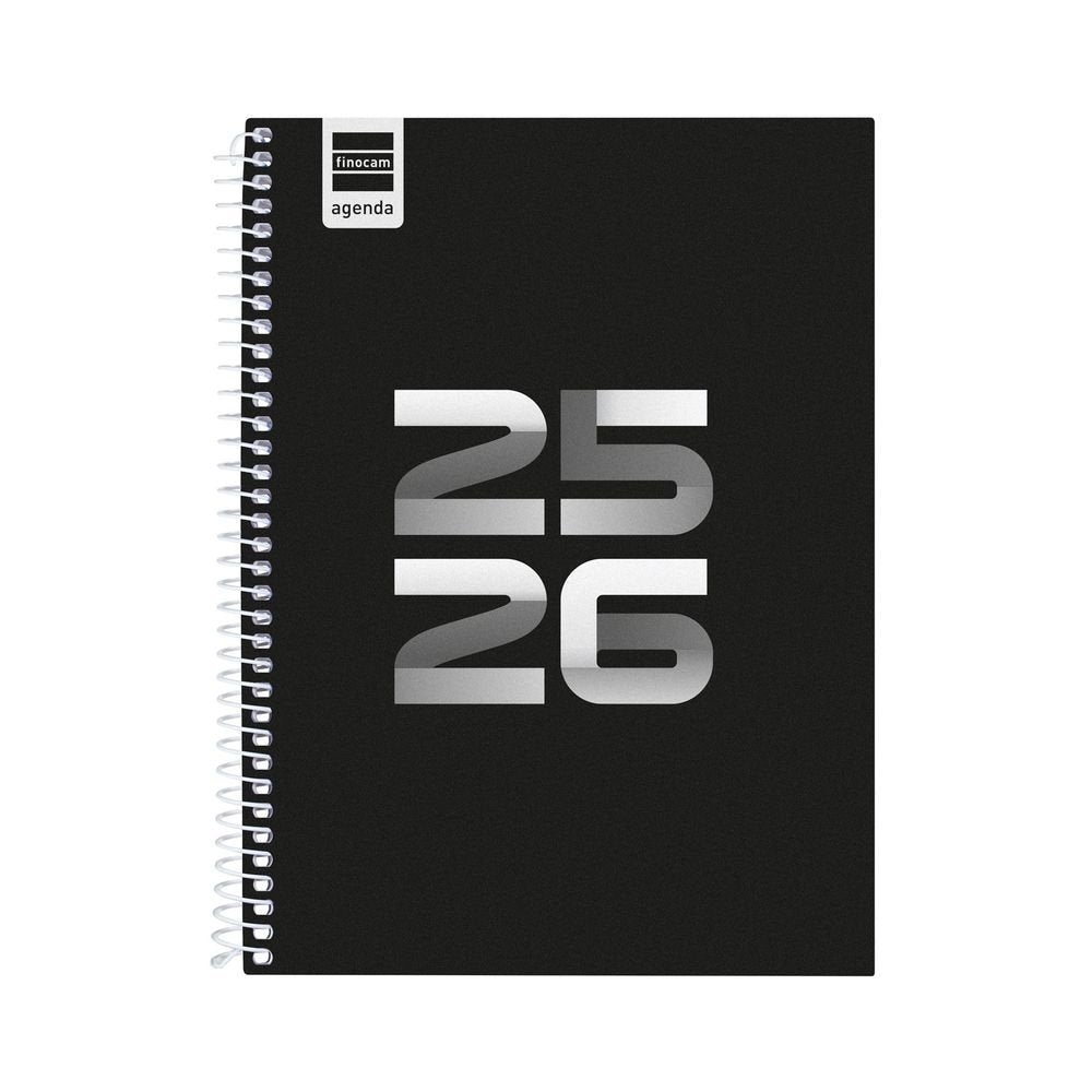 AGENDA ESCOLAR COOL CUARTO SVH 25-26 NEGRO | FINOCAM Imagen principal del producto