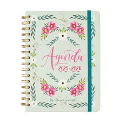 AGENDA ESCOLAR THE FLOWER JOURNAL E10 155X212 SVH 25-26 VER | FINOCAM