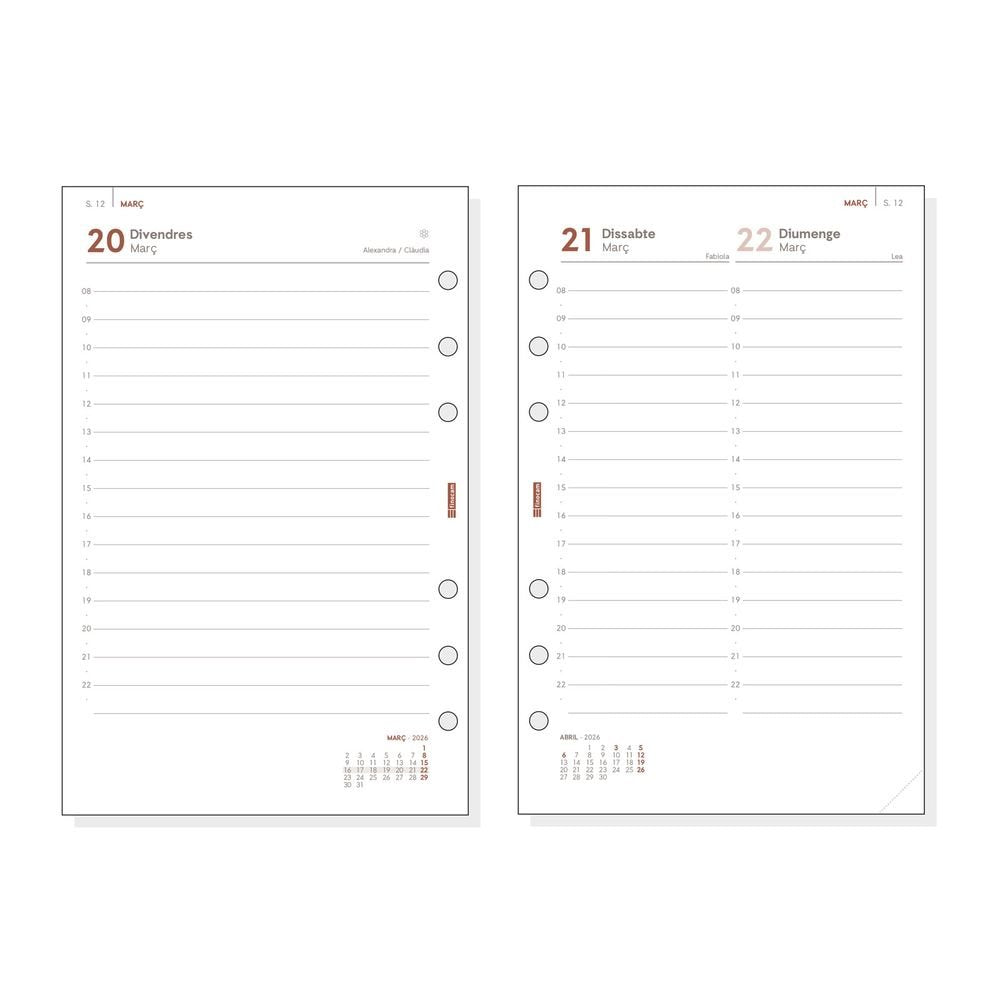 Recambio Anual 2026 Dp R598 Catalan Finocam