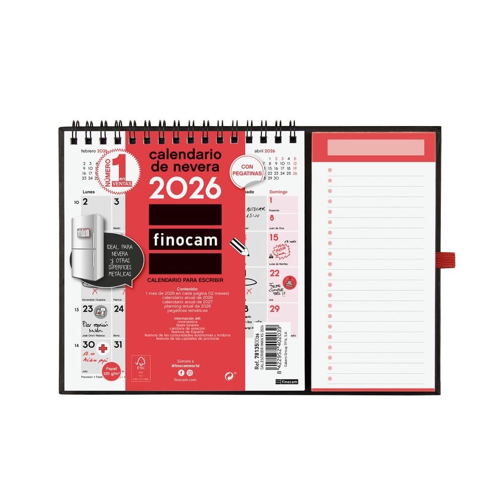 Calendario Escribir 2026 Iman Xs Imagen principal del producto