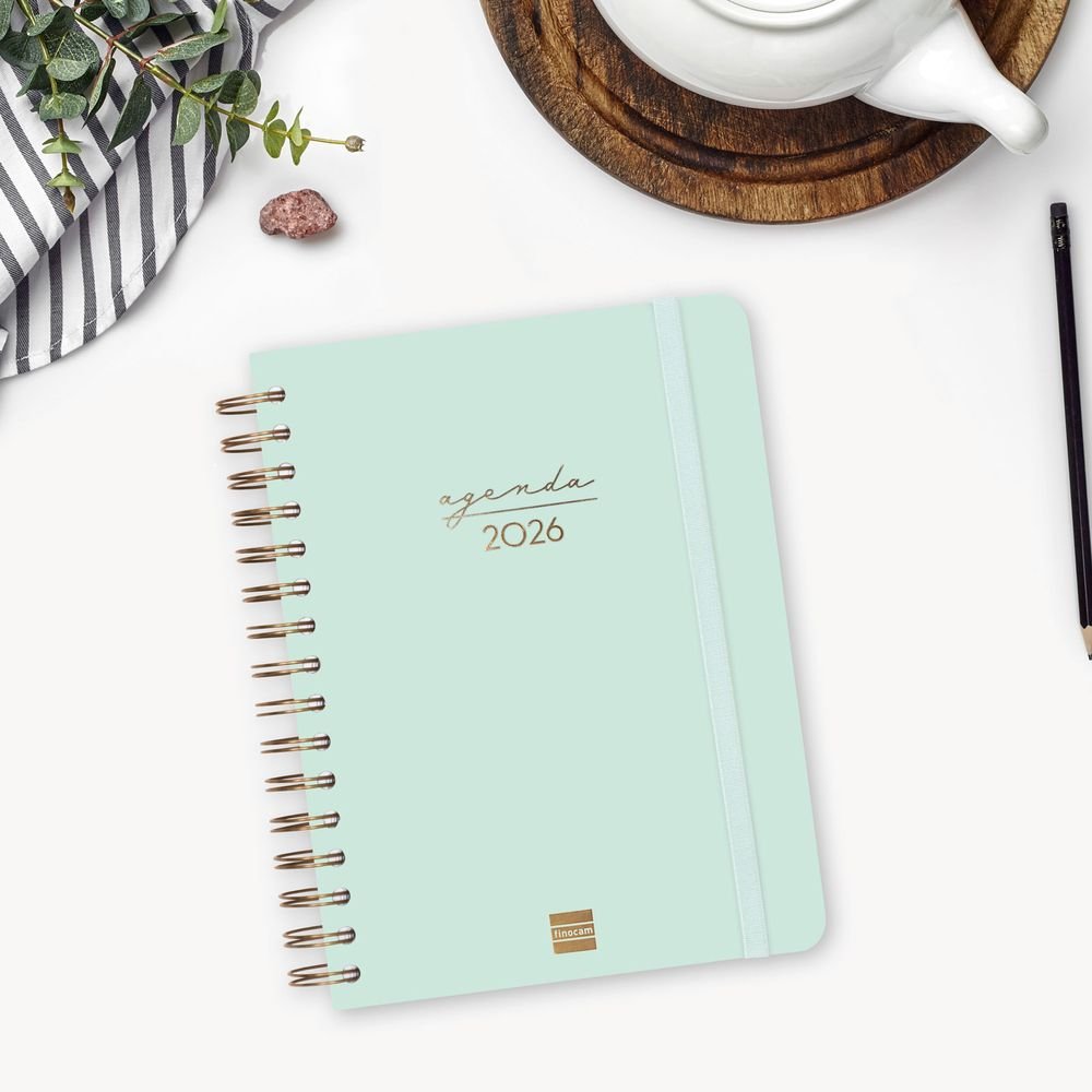 AGENDA ANUAL 2026 ALMA E10 DP MENTA | FINOCAM Imagen principal del producto