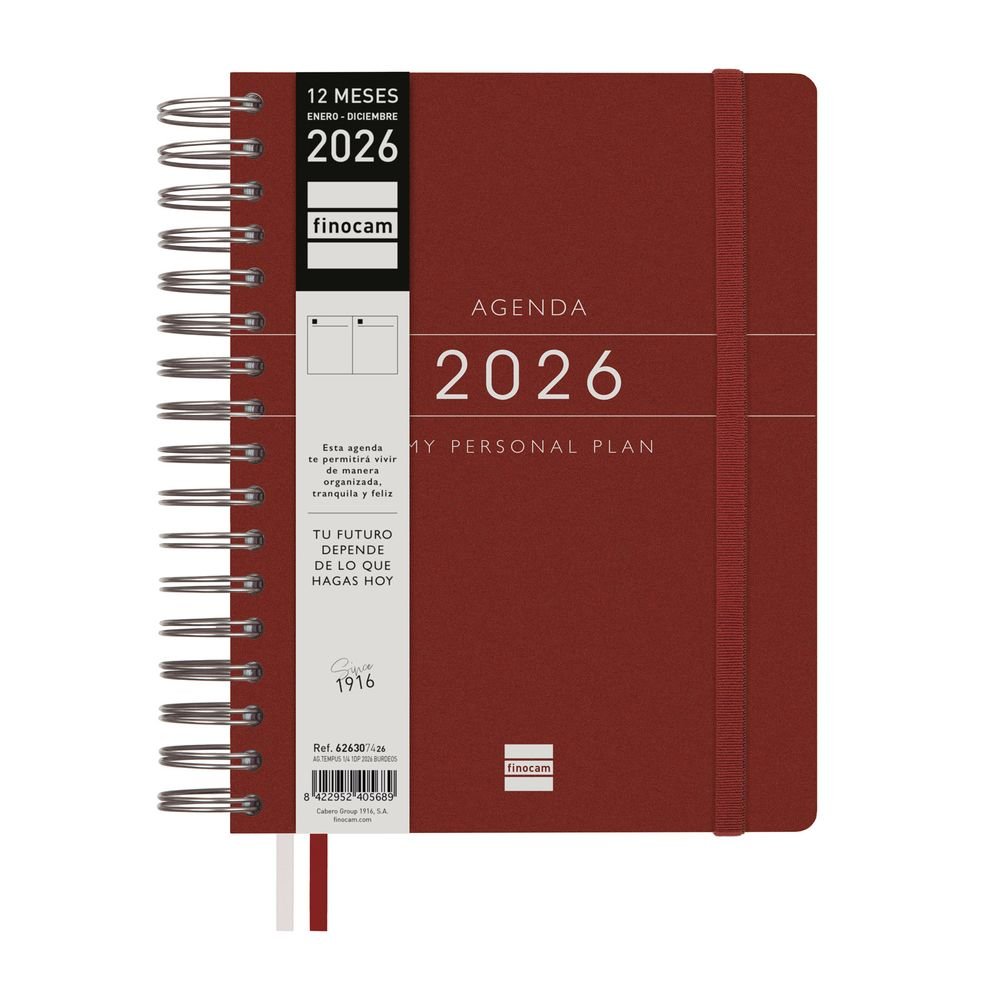 AGENDA ANUAL 2026 TEMPUS CUARTO DP BURDEOS | FINOCAM