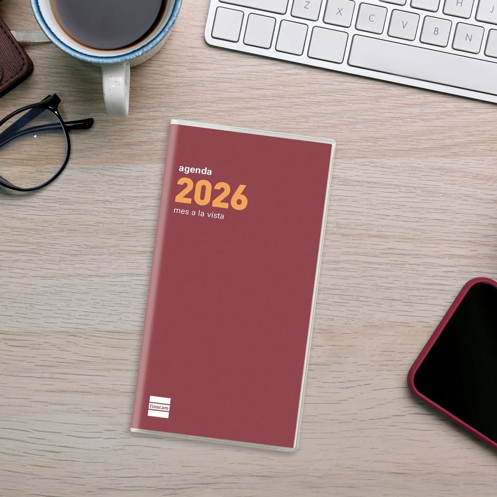 AGENDA ANUAL 2026 COCTEL PL4 MV 2026 BURDEOS | FINOCAM Imagen principal del producto