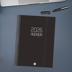 AGENDA ANUAL 2026 OPAQUE E40 DP NEGRO | FINOCAM