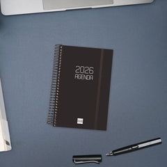 AGENDA ANUAL 2026 OPAQUE E5 DP NEGRO | FINOCAM
