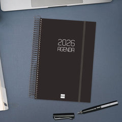 AGENDA ANUAL 2026 OPAQUE E11 DP NEGRO | FINOCAM