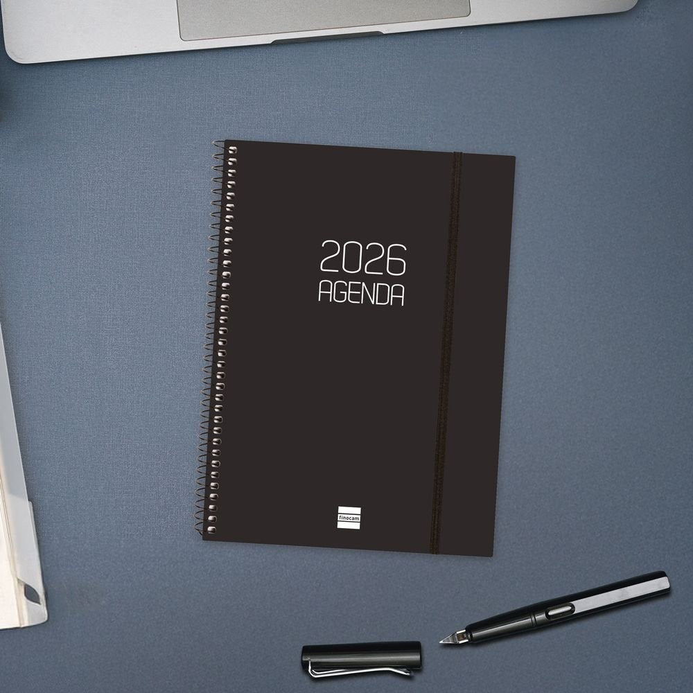 AGENDA ANUAL 2026 OPAQUE E10 SV NEGRO | FINOCAM