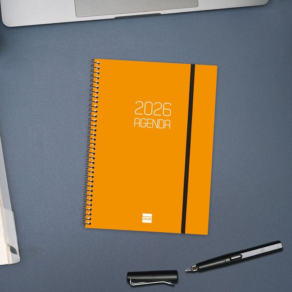 AGENDA ANUAL 2026 OPAQUE E10 SV NARANJA | FINOCAM