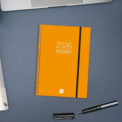 AGENDA ANUAL 2026 OPAQUE E10 SV NARANJA | FINOCAM