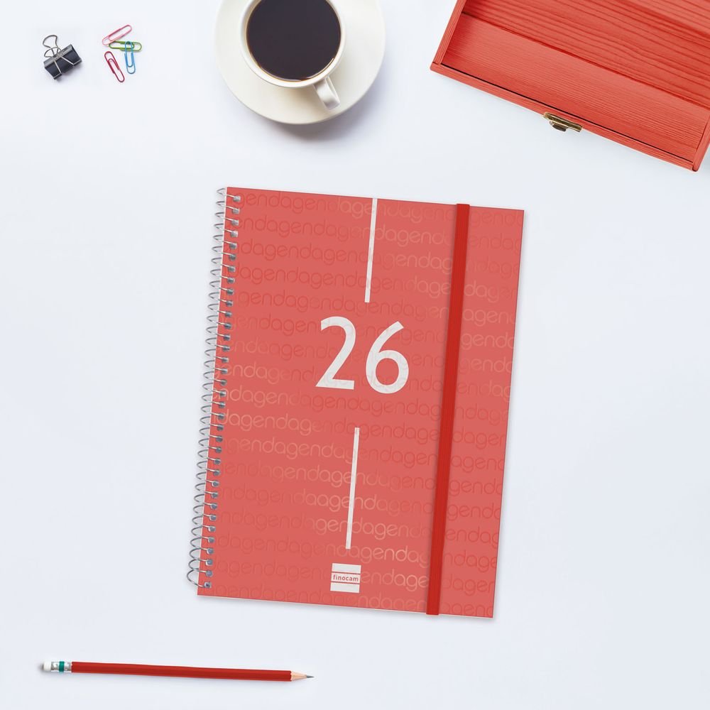 AGENDA ANUAL 2026 YEAR E10 SV ROJO | FINOCAM Imagen principal del producto