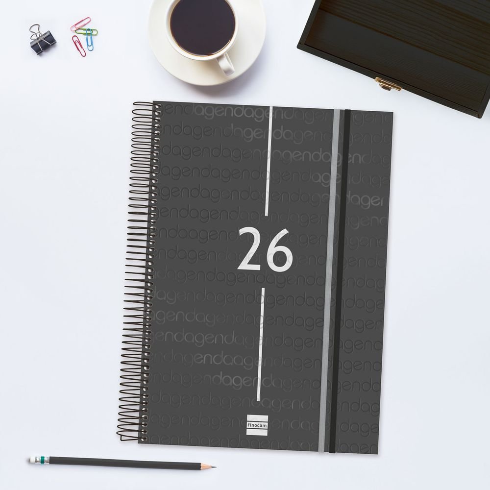 AGENDA ANUAL 2026 YEAR E40 DP NEGRO | FINOCAM