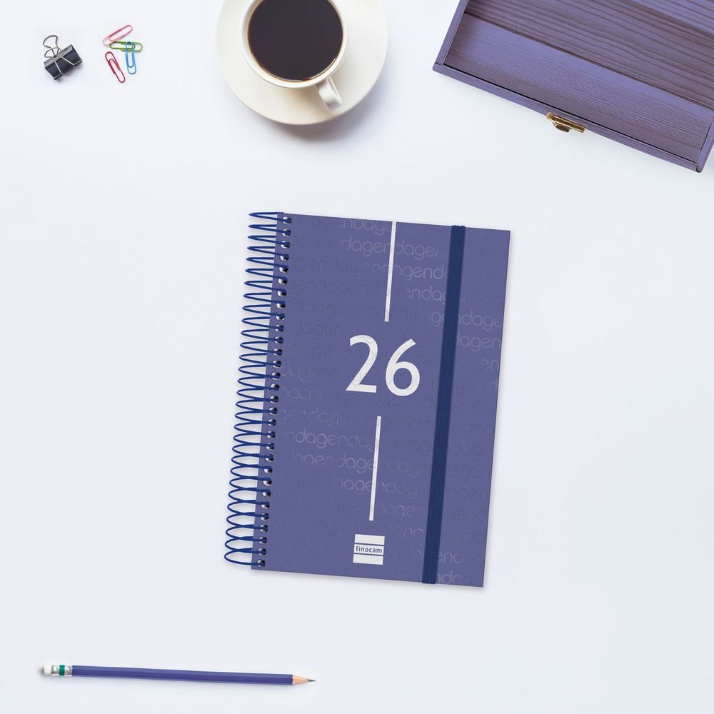 AGENDA ANUAL 2026 YEAR E5 DP AZUL | FINOCAM Imagen principal del producto