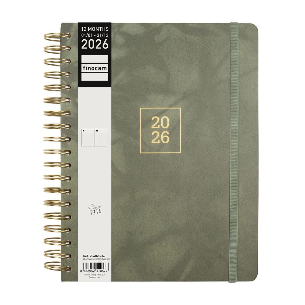 AGENDA ANUAL 2026 OPTIMAL B5 DP EMMA INTL | FINOCAM Imagen principal del producto
