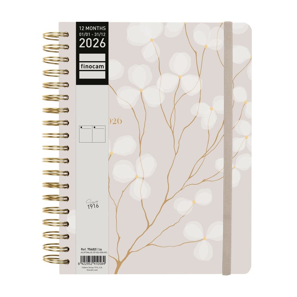 AGENDA ANUAL 2026 OPTIMAL B5 DP VERA INTL | FINOCAM Imagen principal del producto