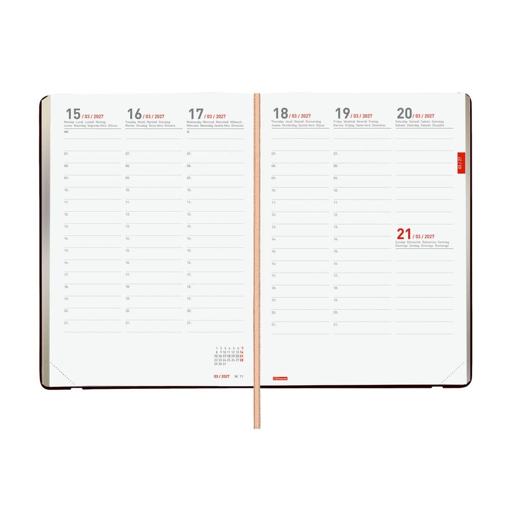 Agenda Finocam 18 meses semana vista julio 2026
