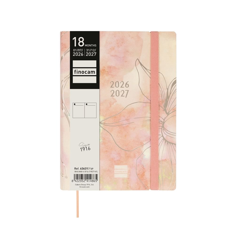 Agenda Anual 18 Meses Mara Y4 Dp 26-27 Pretty FINOCAM Imagen principal del producto