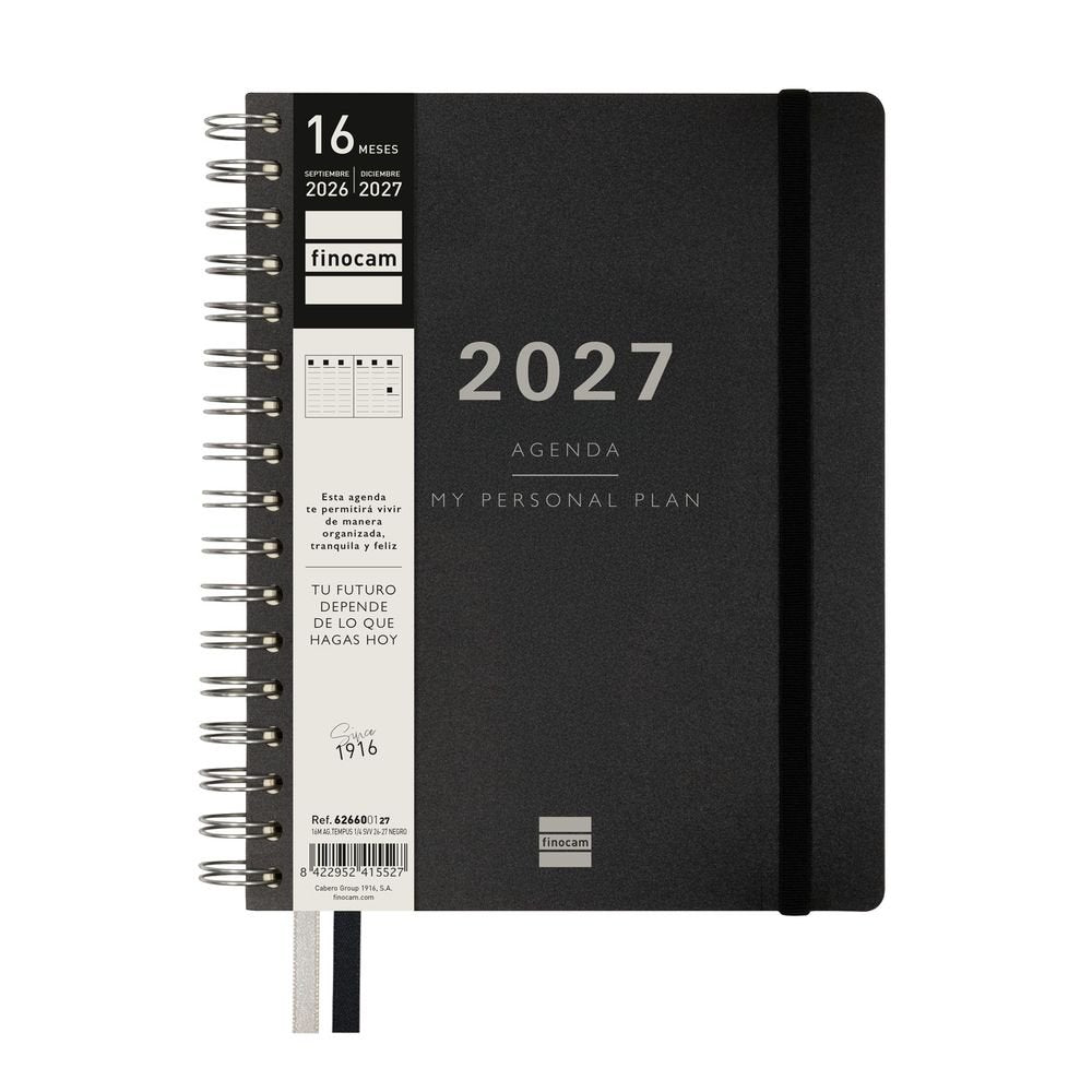 Agenda Anual 16 Meses Tempus Cuarto Semana Vista Vert Papelería del Paseo Imagen principal del producto
