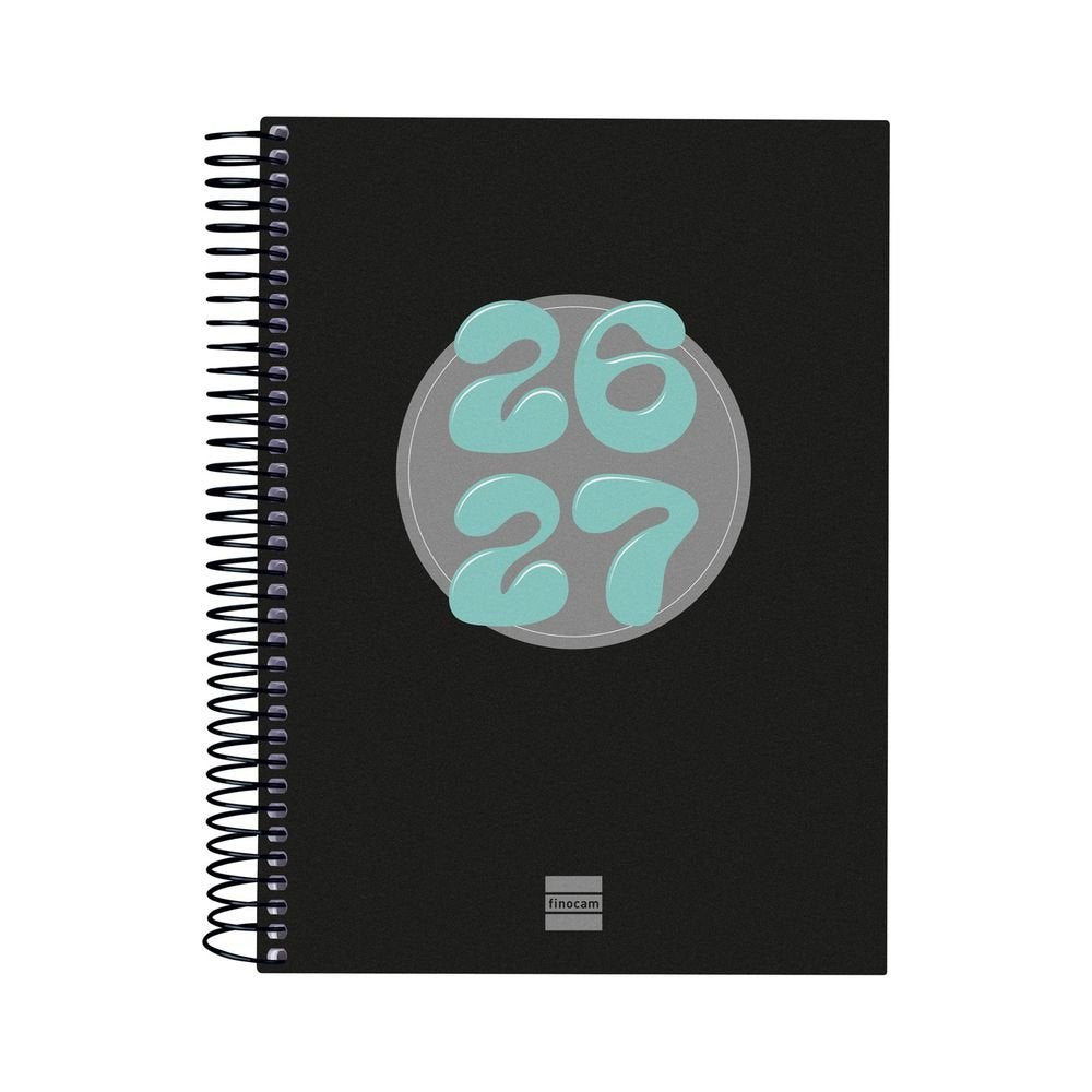 Agenda Escolar Cool Cuarto DP 26-27 Negro Finocam Imagen principal del producto
