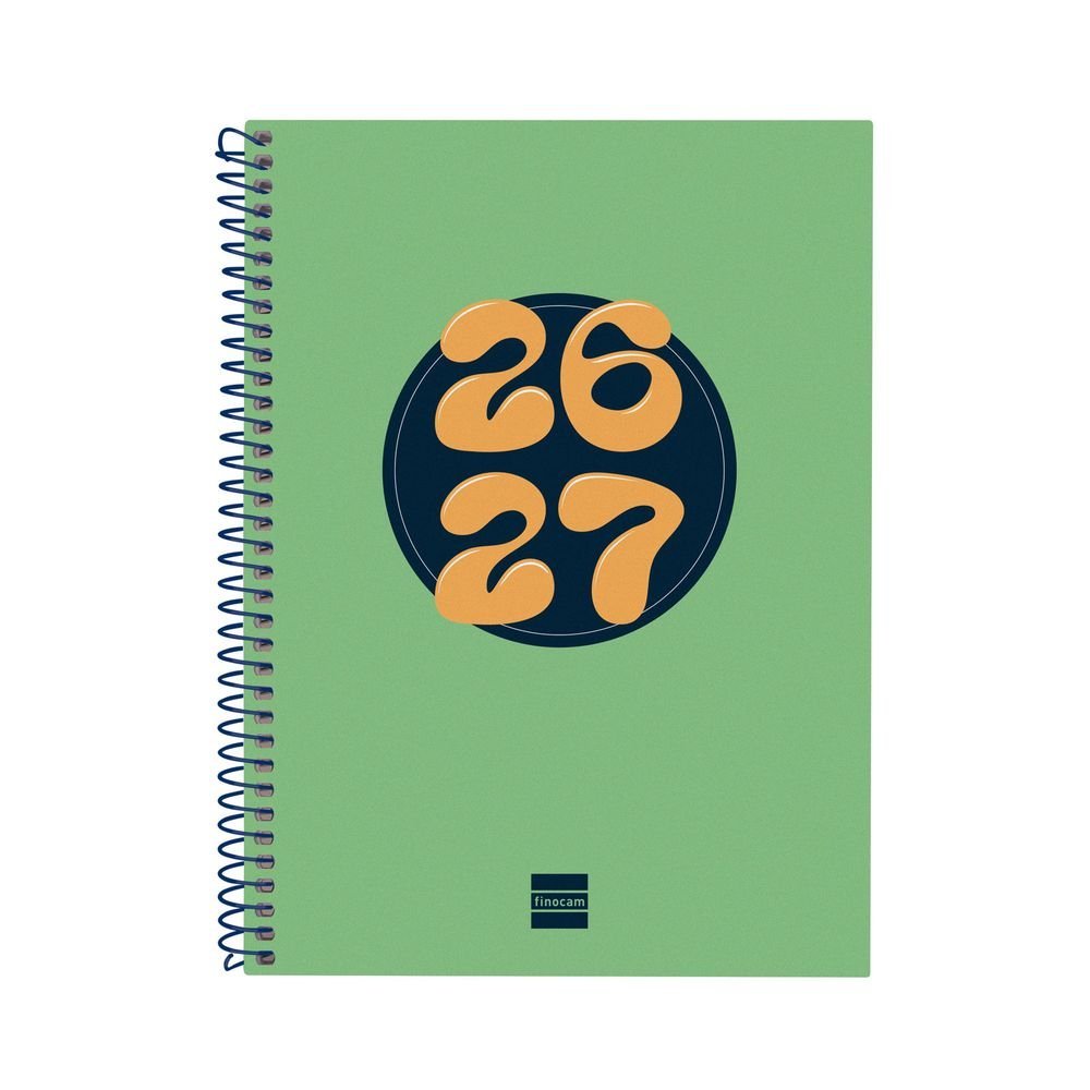 Agenda escolar cool Cuarto semana vista Hztal 26-27 Verde FINOCAM Imagen principal del producto