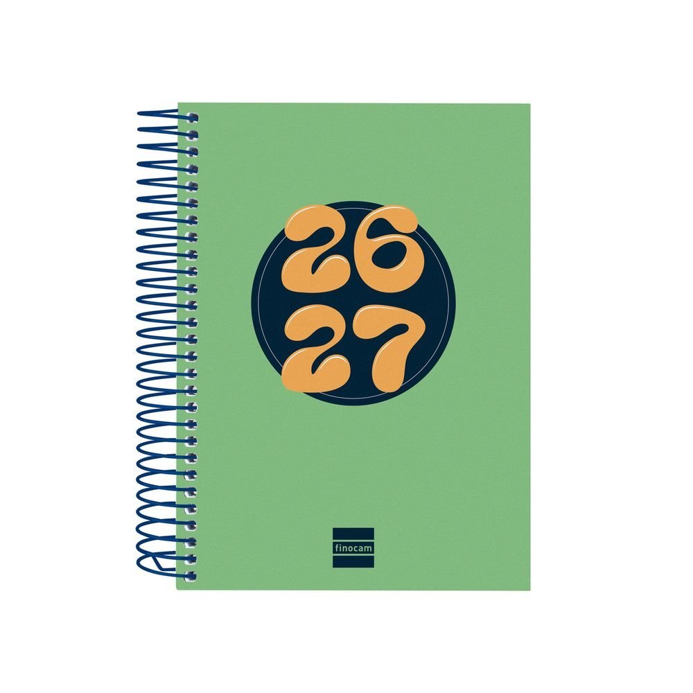Agenda escolar 26-27 8º Dp Cool Verde Espiral FINOCAM Imagen principal del producto