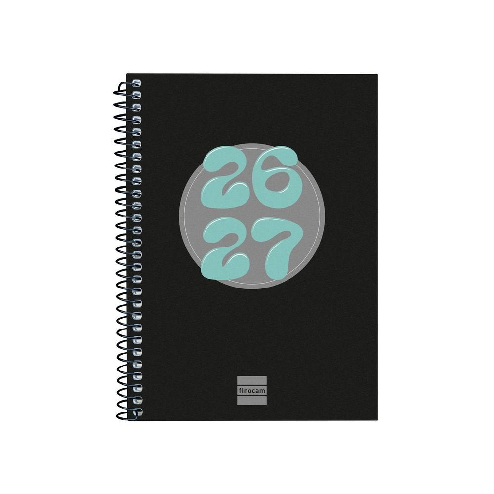 Agenda escolar Cool Octavo semana vista Hztal 26-27 negro FINOCAM Imagen principal del producto
